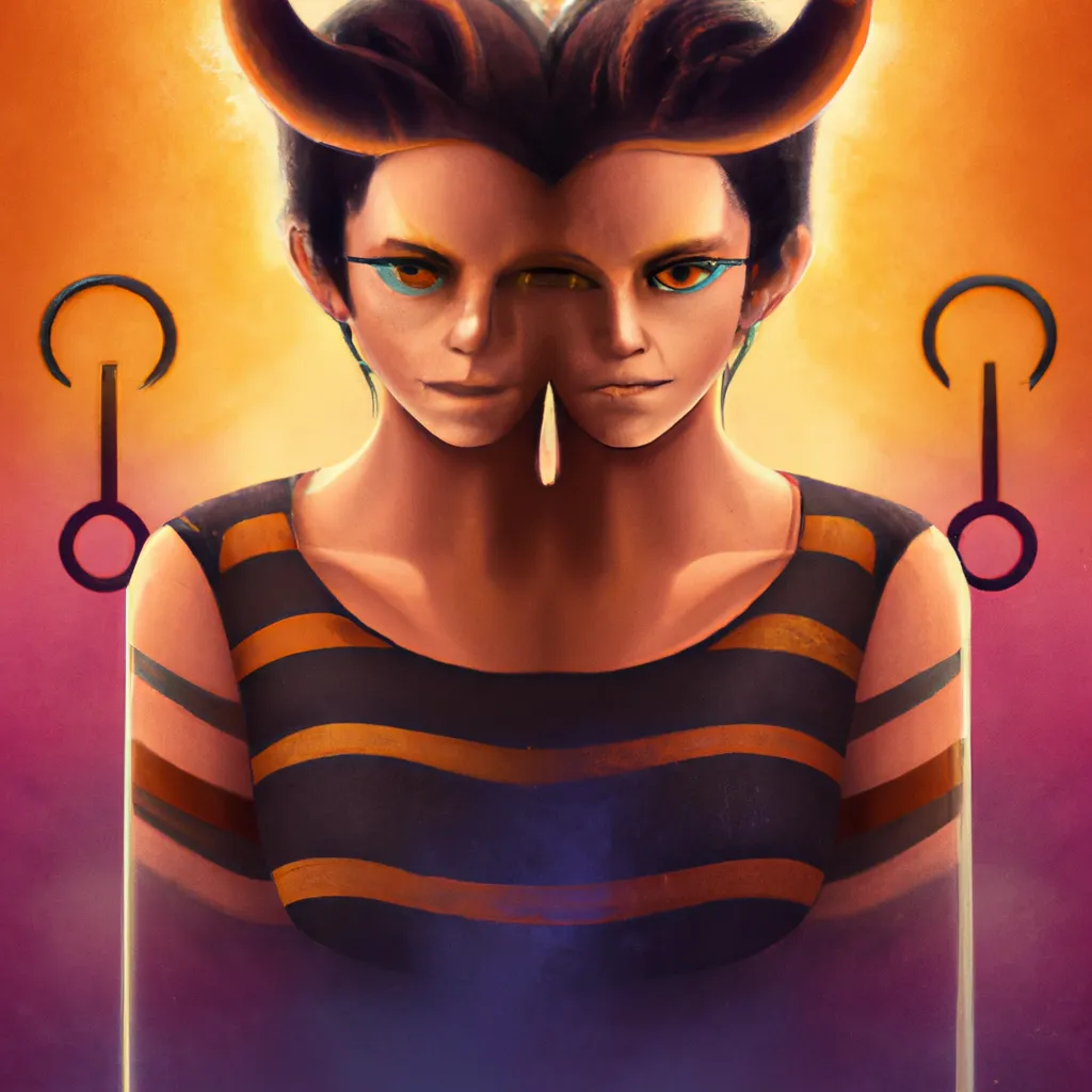 Ilustracao signo gemeos caracteristicas