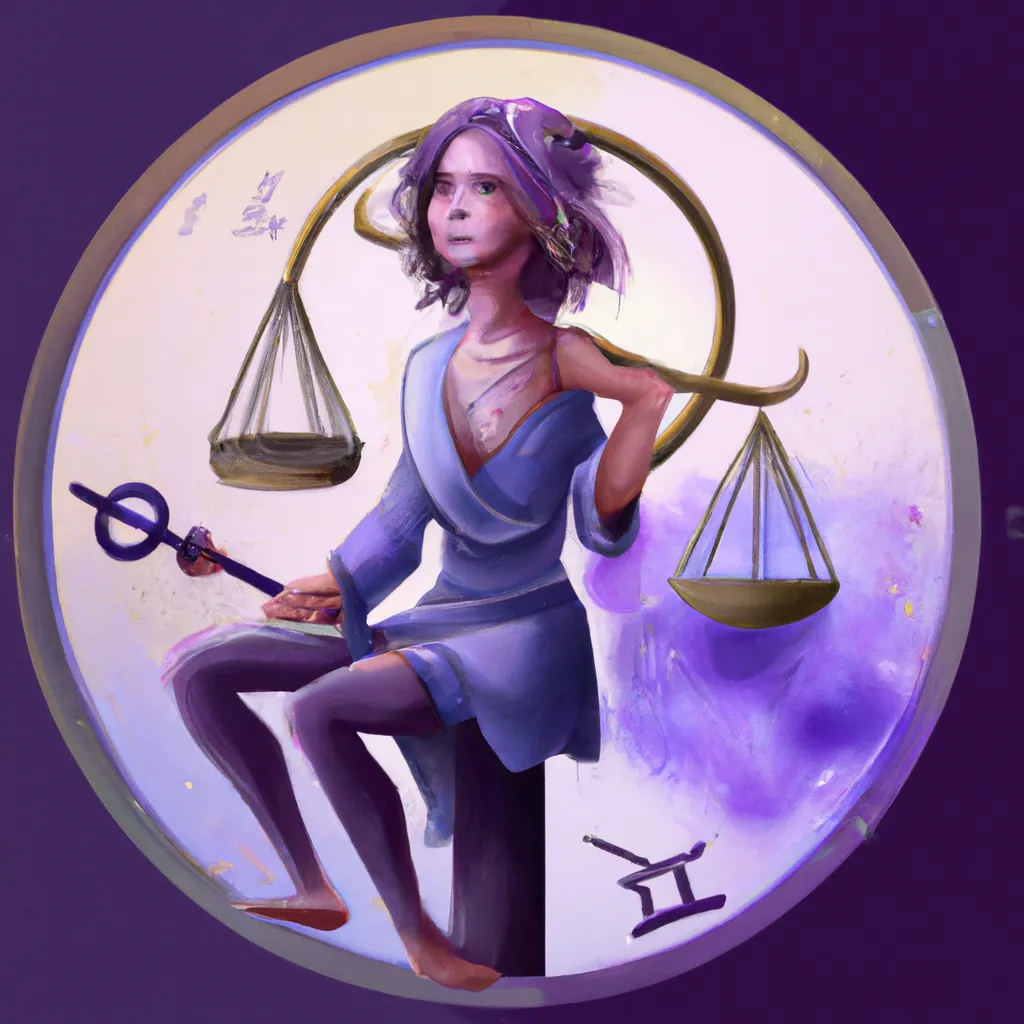 Ilustracao signo libra
