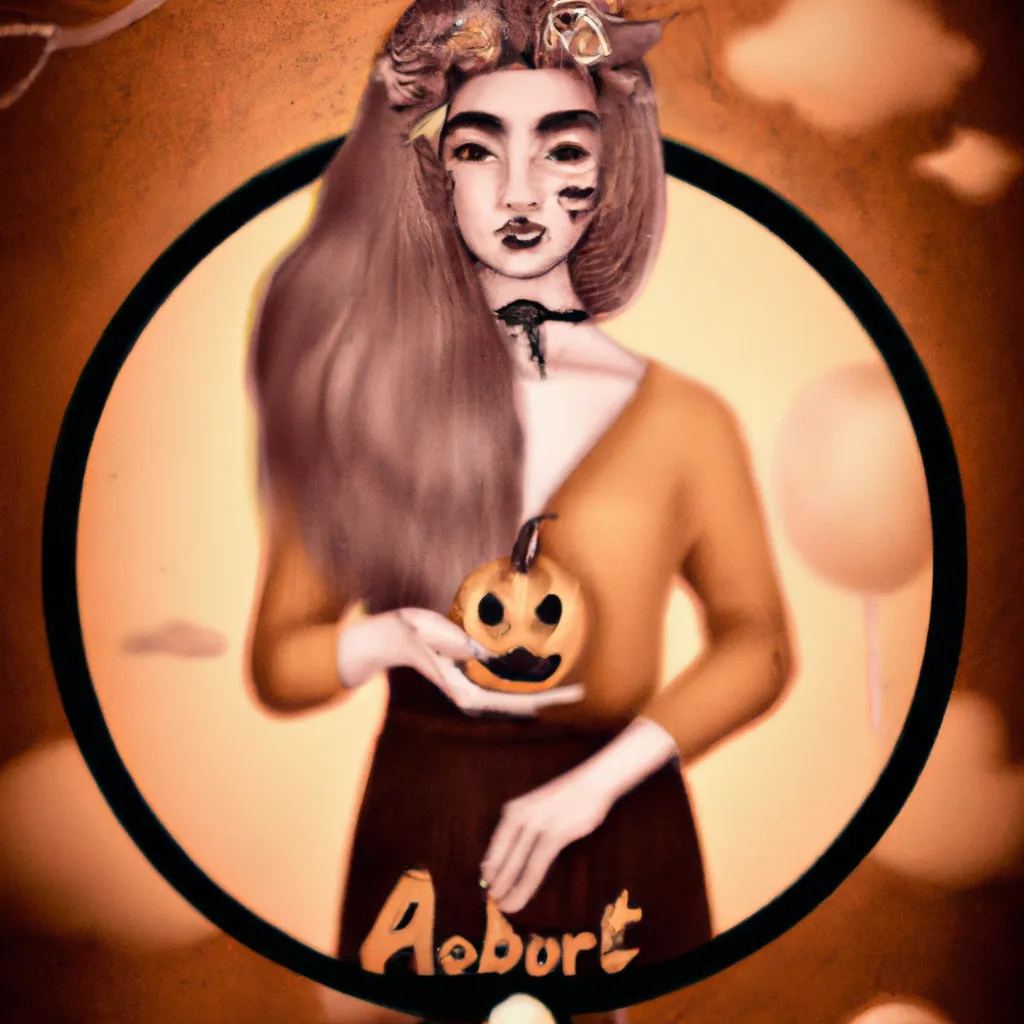 Ilustracao signo mes de outubro
