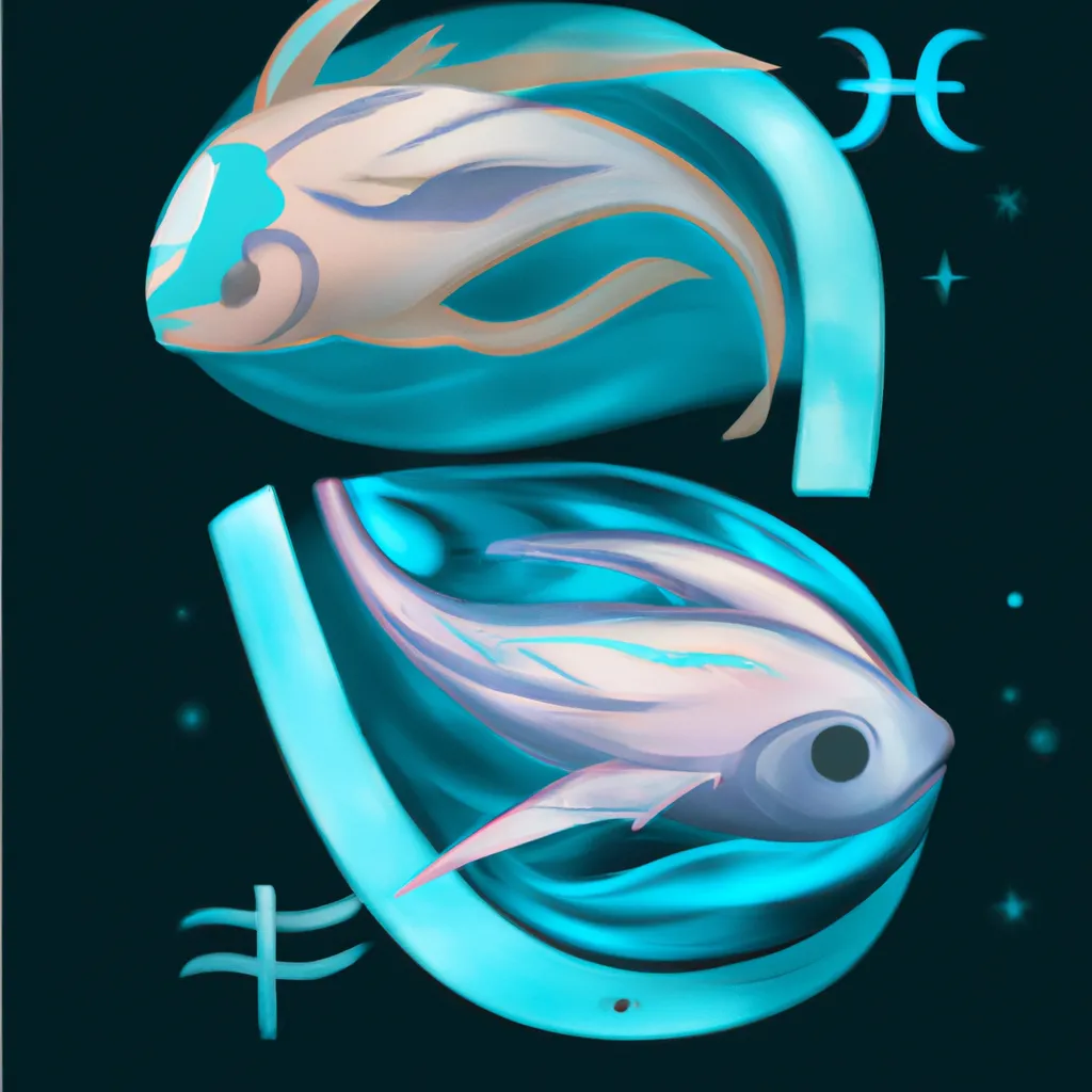 Ilustracao signo peixes caracteristicas