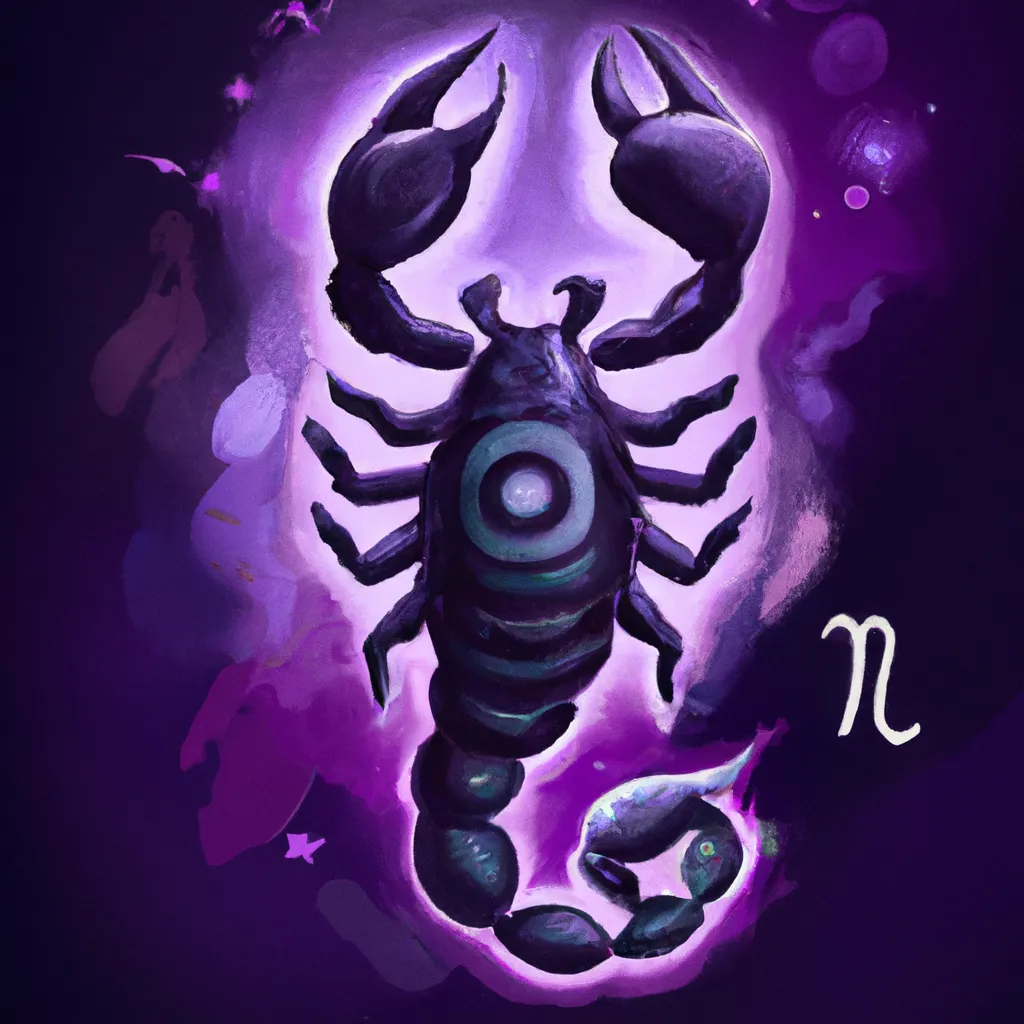 Ilustracao signo que combina com escorpiao