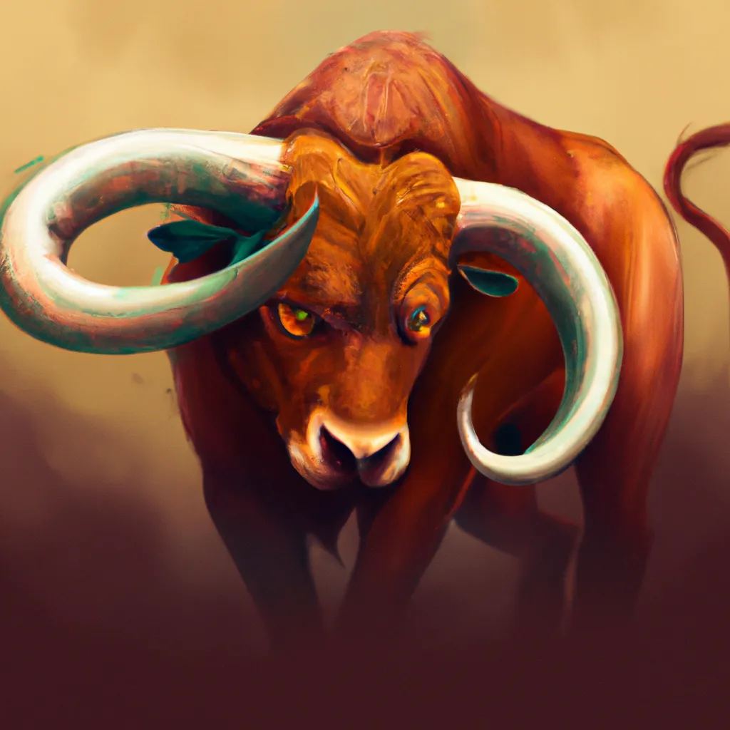 Ilustracao signo touro