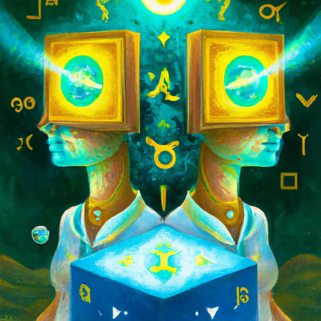 Ilustracao signos gemeos