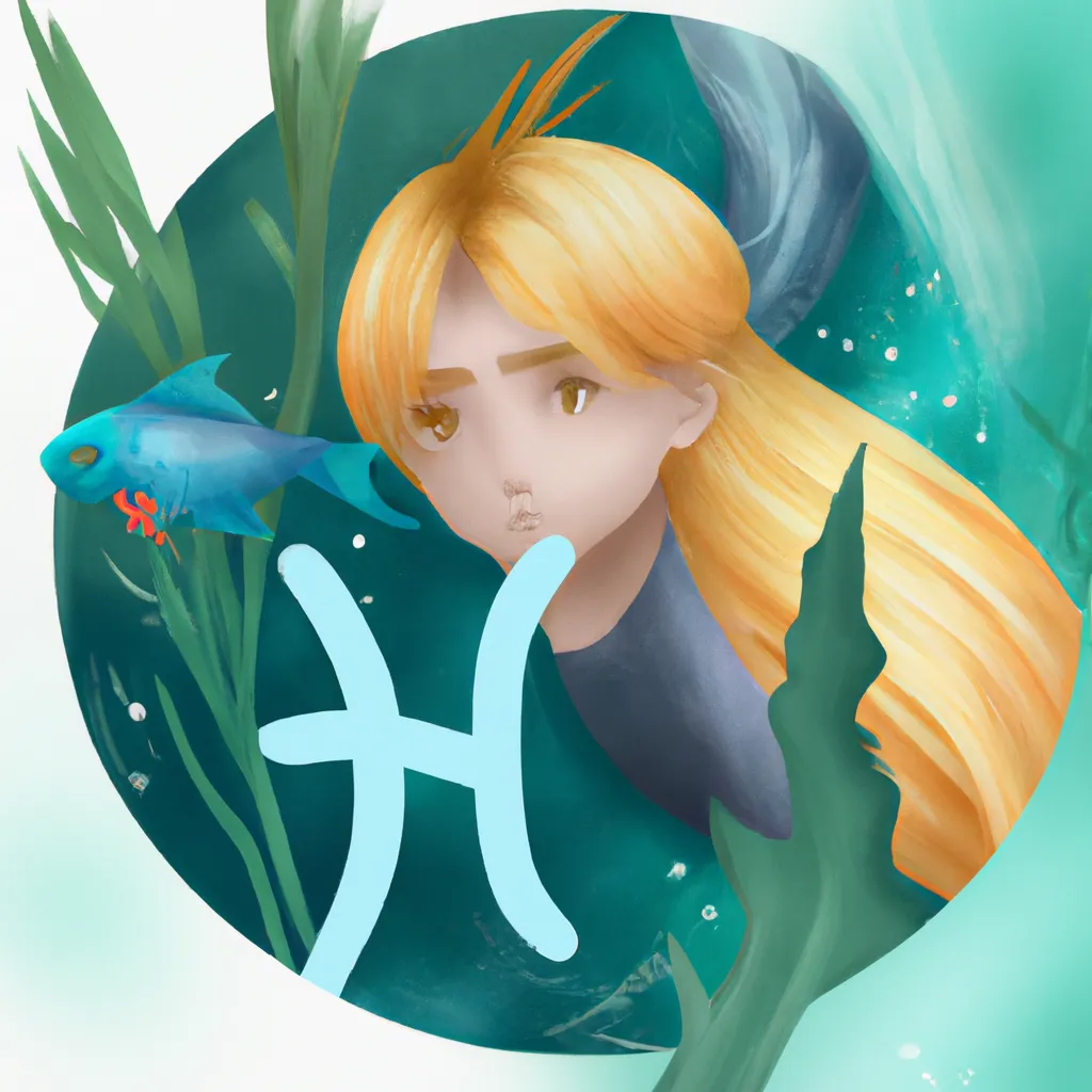 Ilustracao signos peixes hoje