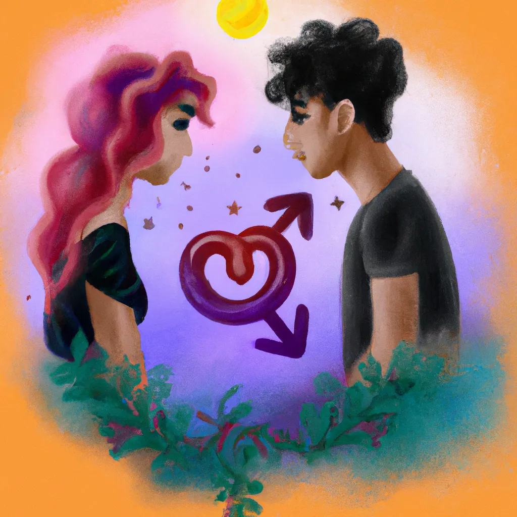 Ilustracao signos que combinam no amor