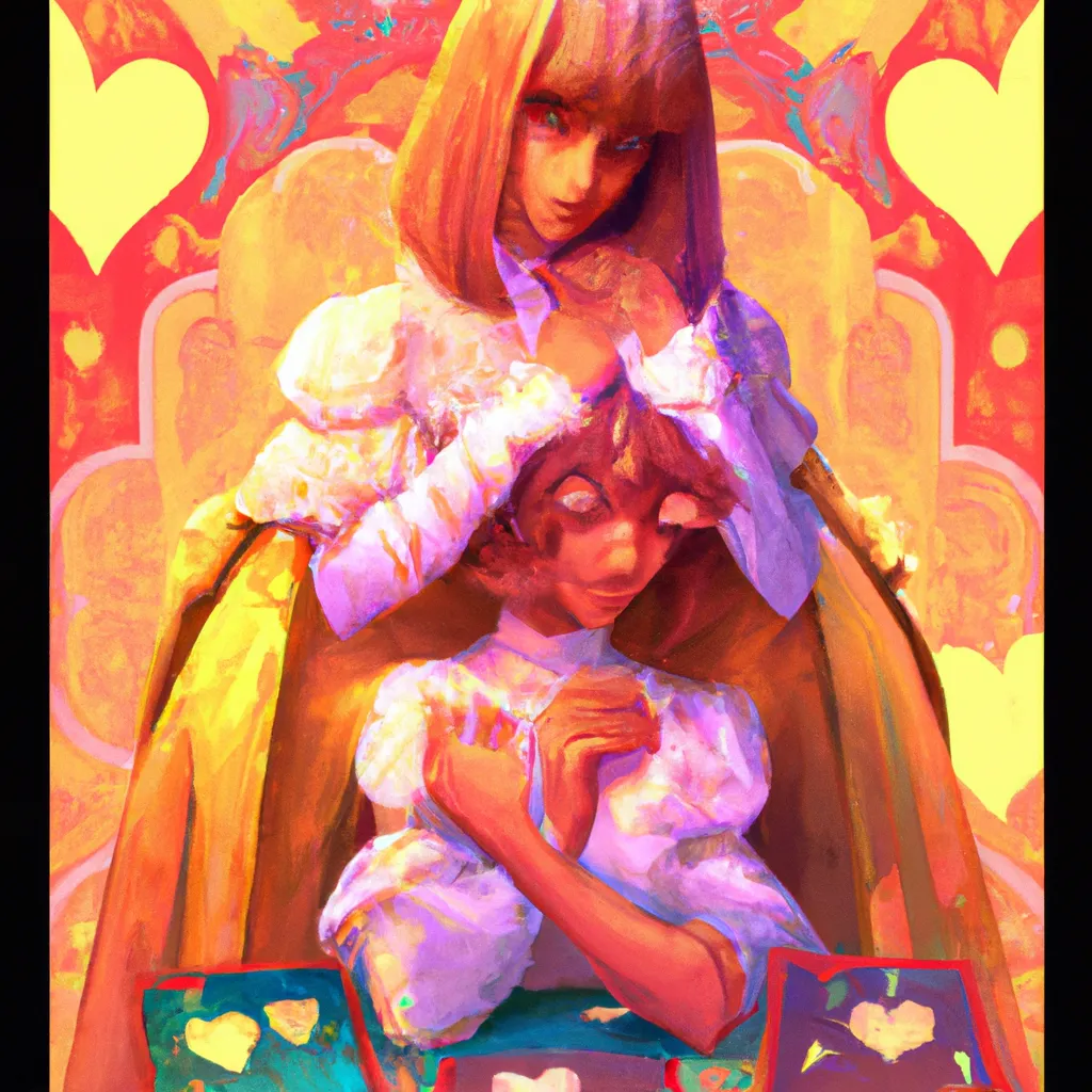 Ilustracao tarot amor