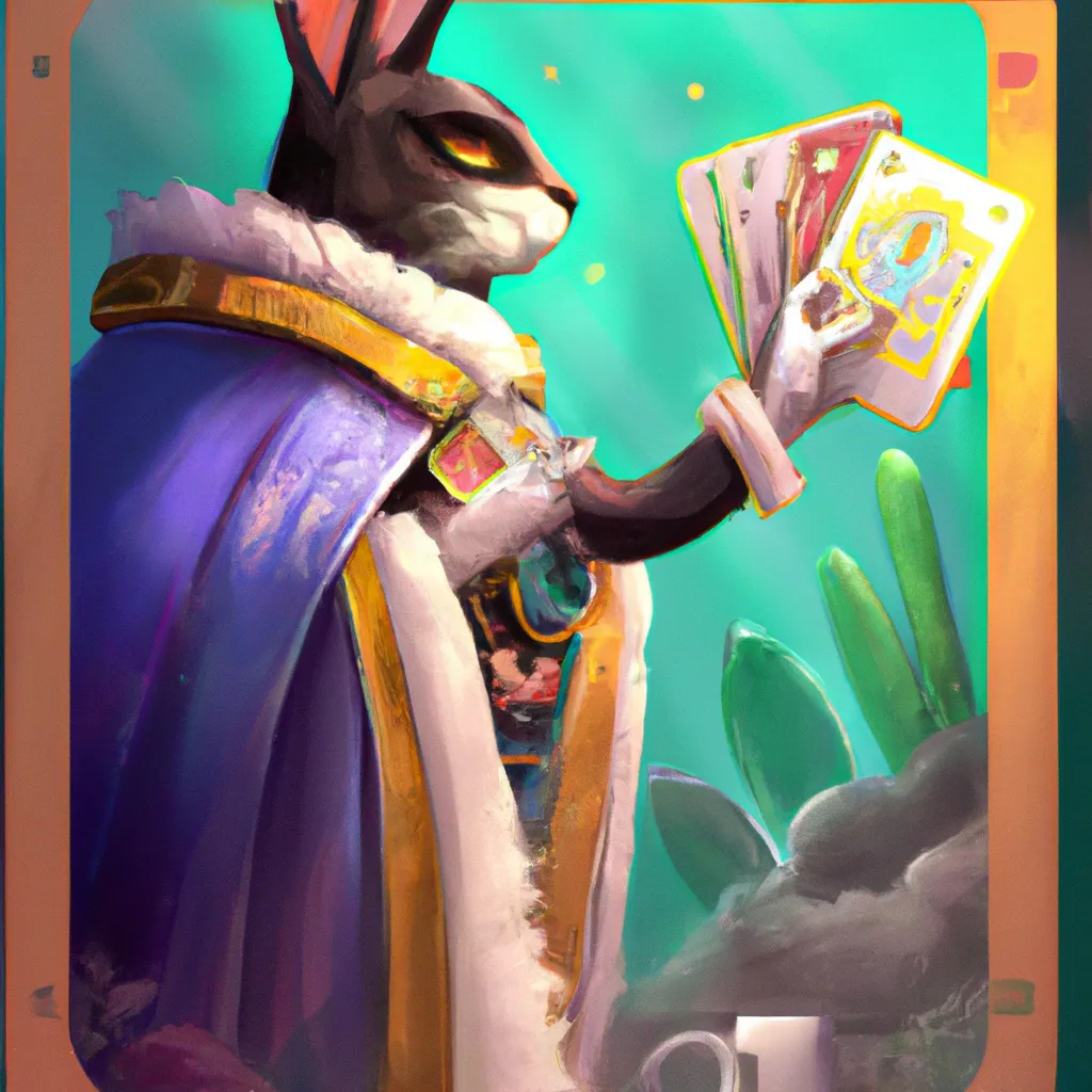 Ilustracao tarot bad bunny