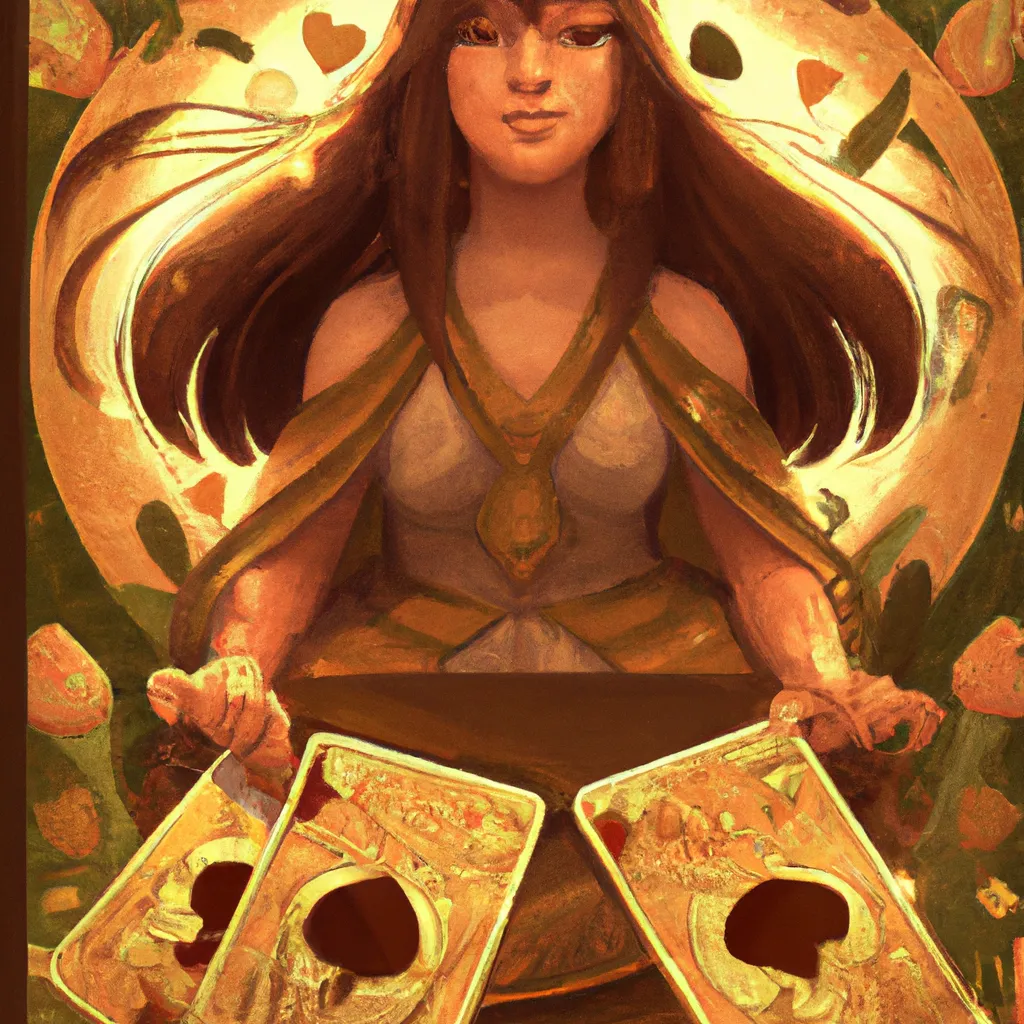 Ilustracao tarot baralho comum
