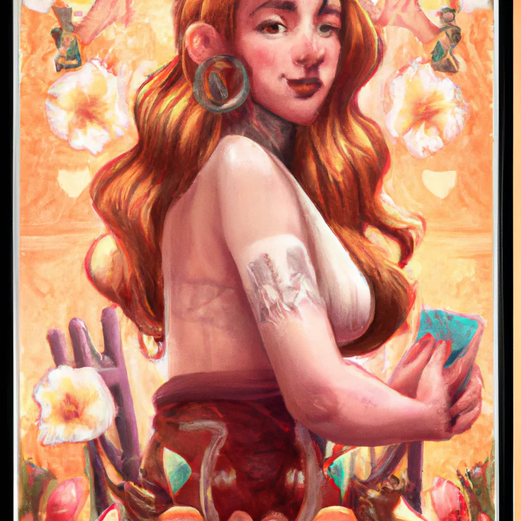 Ilustracao tarot feminino
