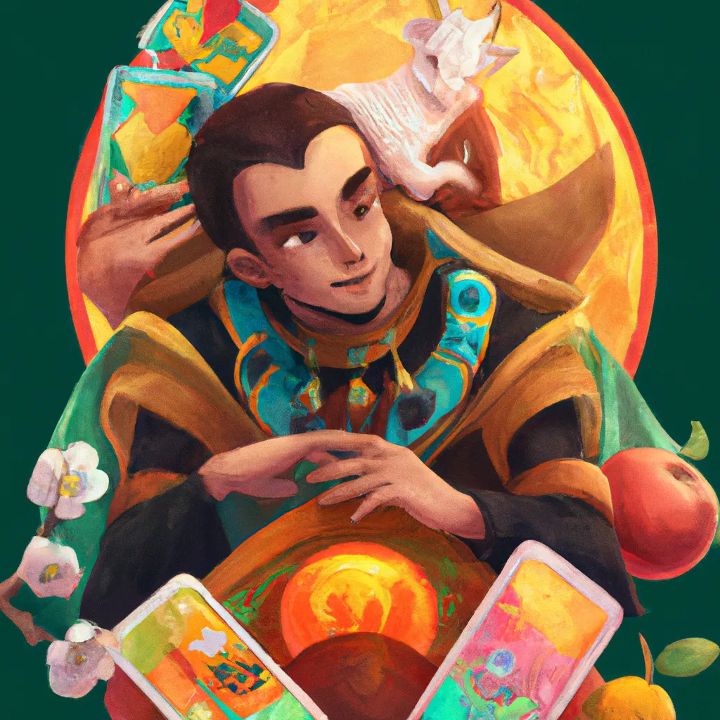 Descubra o Seu Futuro Financeiro com o Tarot! 7 Ilustracao tarot financeiro