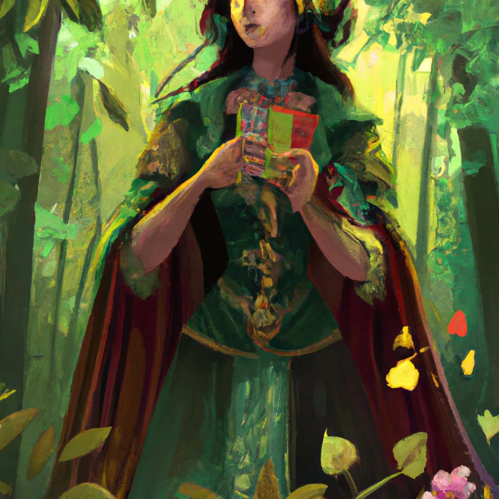 Descubra o Poder do Tarot da Floresta Encantada 7 Ilustracao tarot floresta encantada