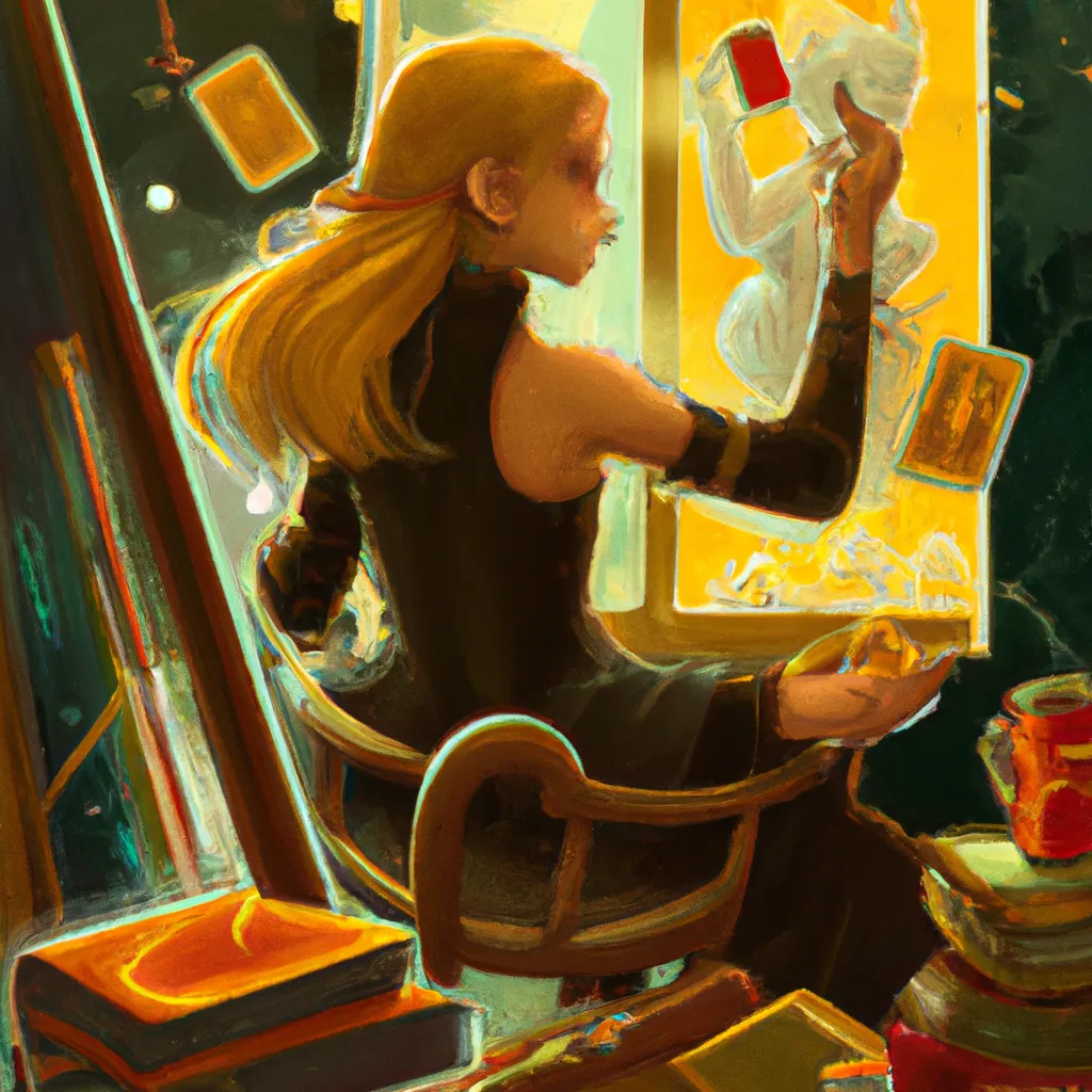 Ilustracao tarot historia