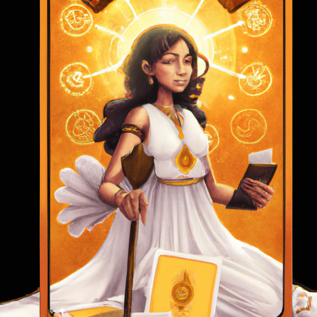 Ilustracao tarot justica