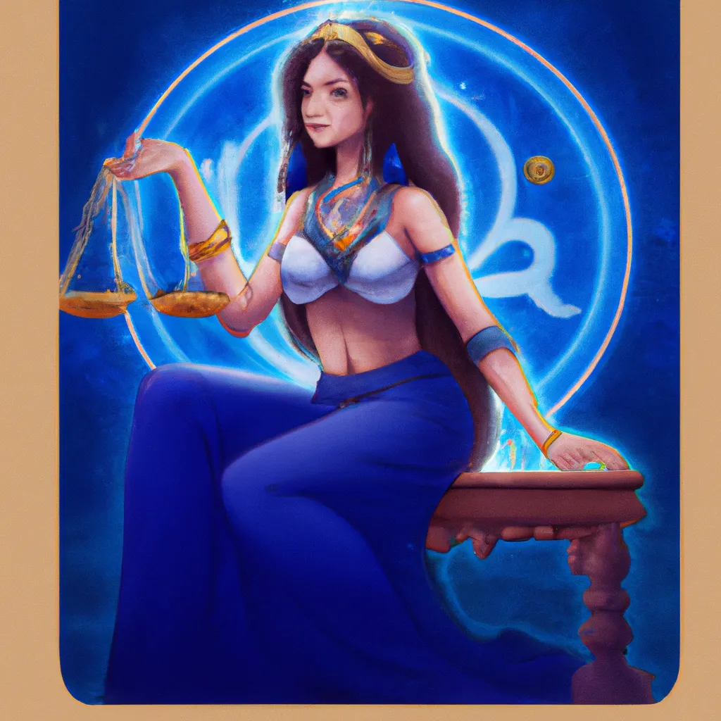 Ilustracao tarot libra