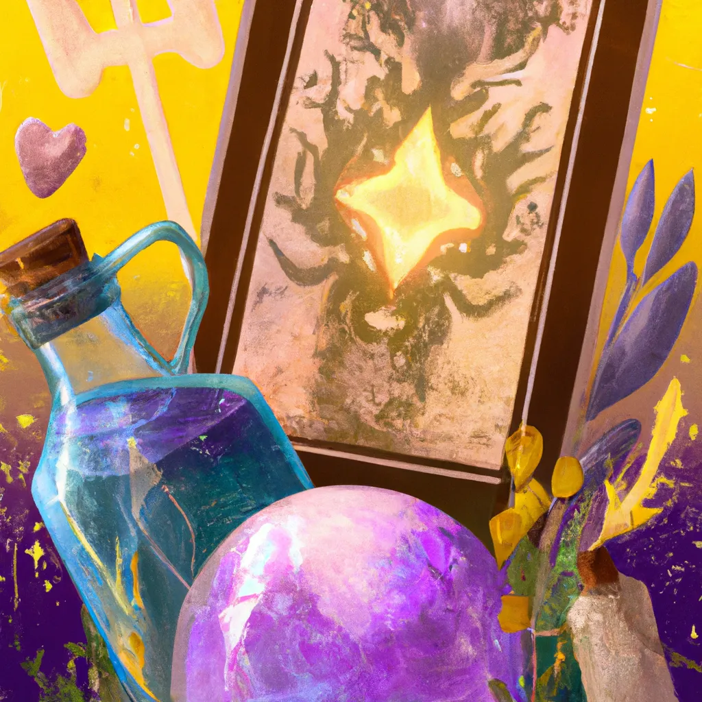 Ilustracao tarot perfume natura