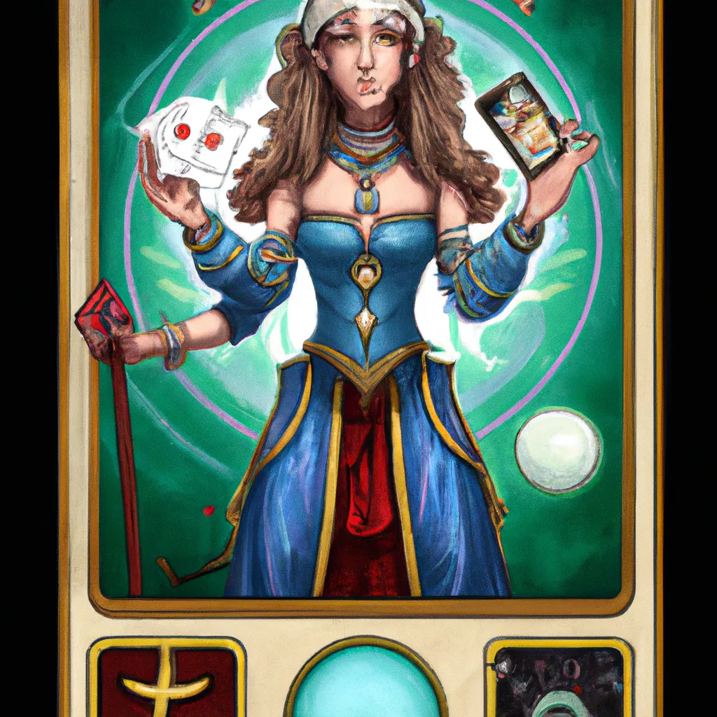 Ilustracao tarot quatro de paus