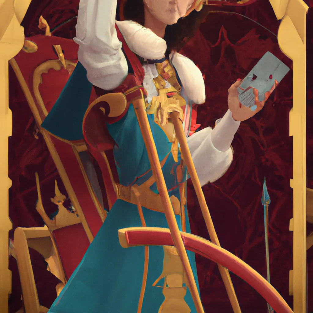 Ilustracao tarot rei de espadas