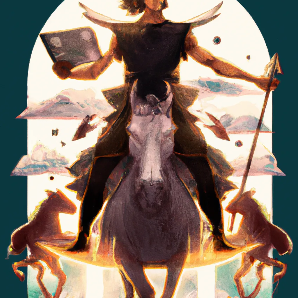 Descubra o Poder do Tarot Wide Rider e Transforme Sua Vida! 7 Ilustracao tarot wide rider