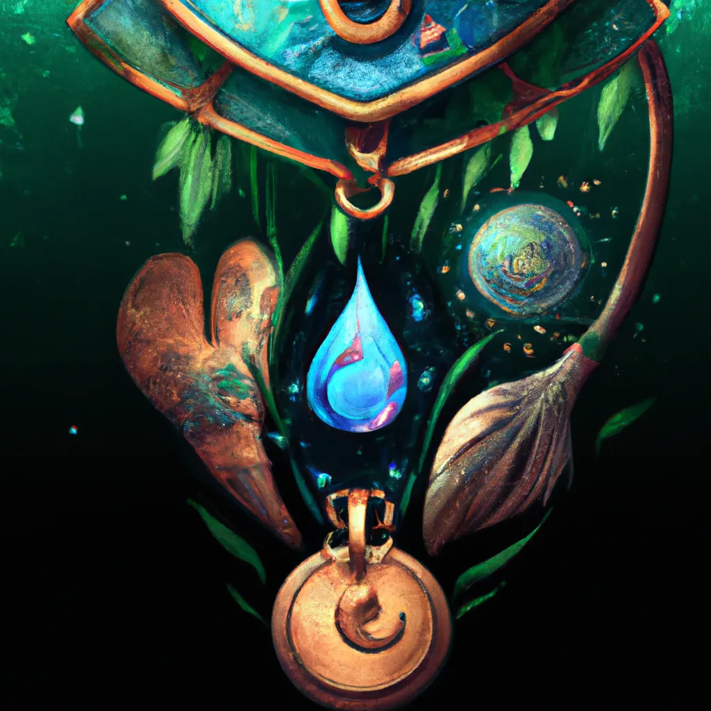 Ilustracao wicca amuletos