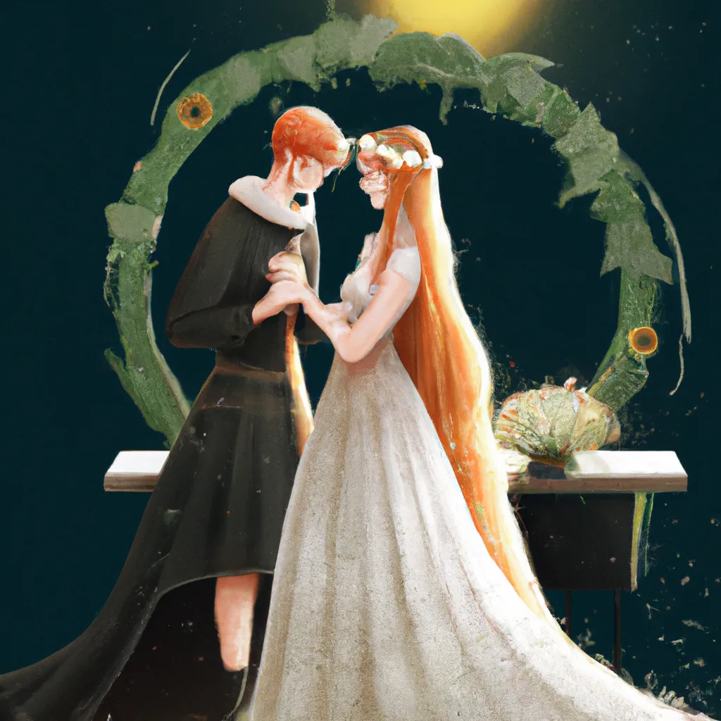 Ilustracao wicca casamento