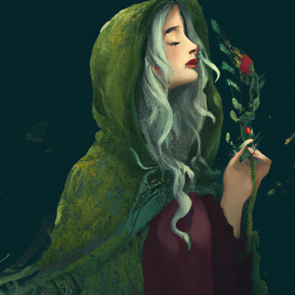 Ilustracao wicca florais