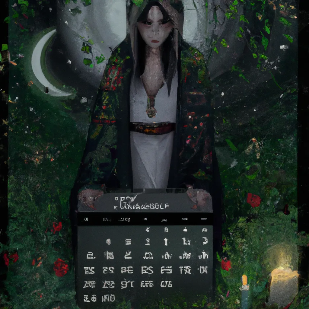 Ilustracao wicca kalender