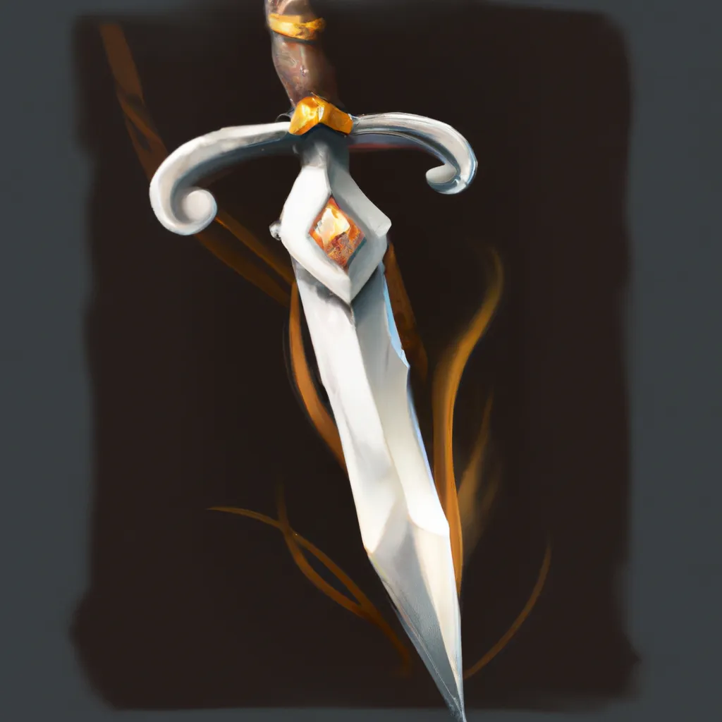 Ilustracao wicca knife