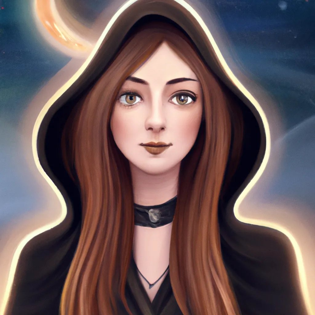Ilustracao wicca lua