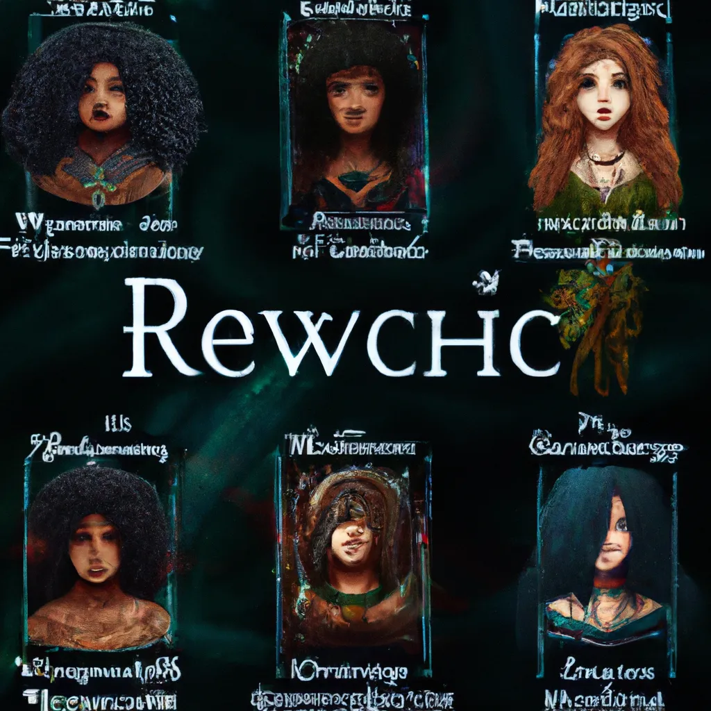 Ilustracao wicca names