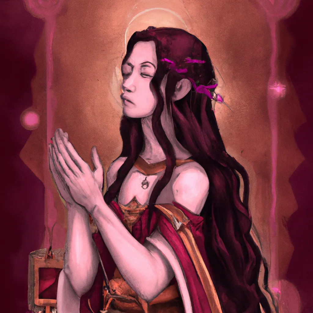 Ilustracao wicca oracao a deusa
