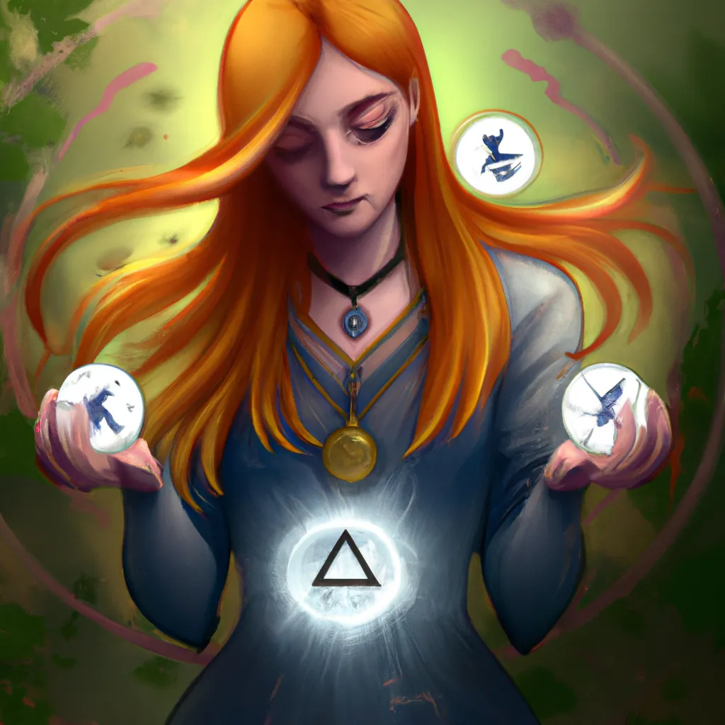 Ilustracao wicca runas