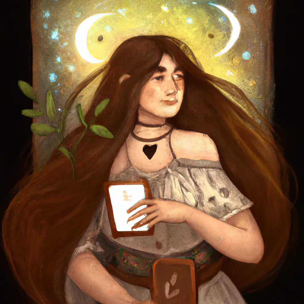 Ilustracao wicca tarot