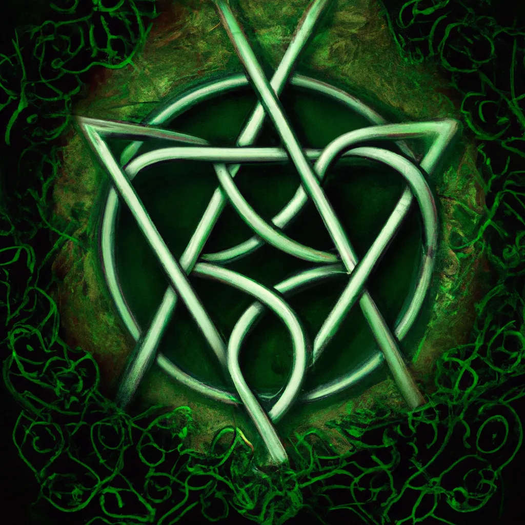 Ilustracao wicca triquetra
