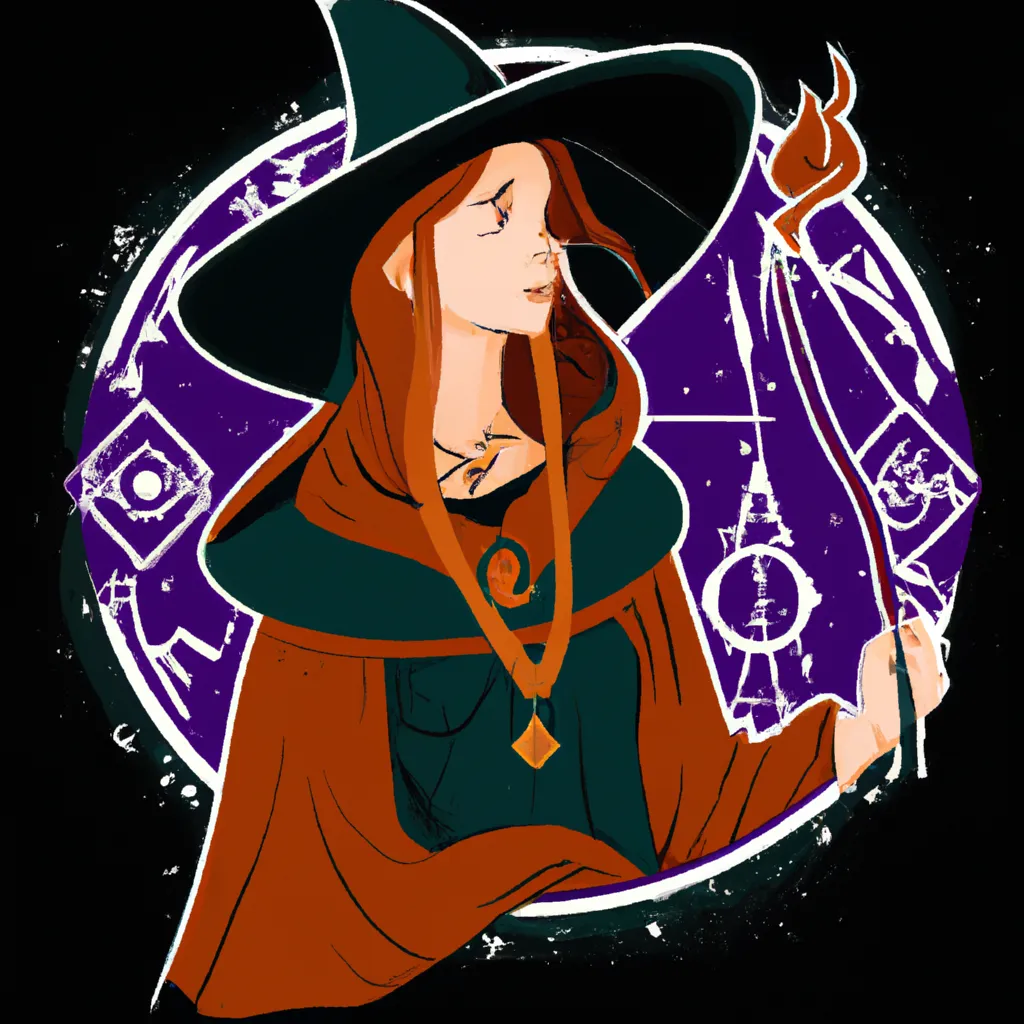 Descubra os Segredos da Wicca Vectorial e Aprenda a Usar Seus Poderes! 7 Ilustracao wicca vetor