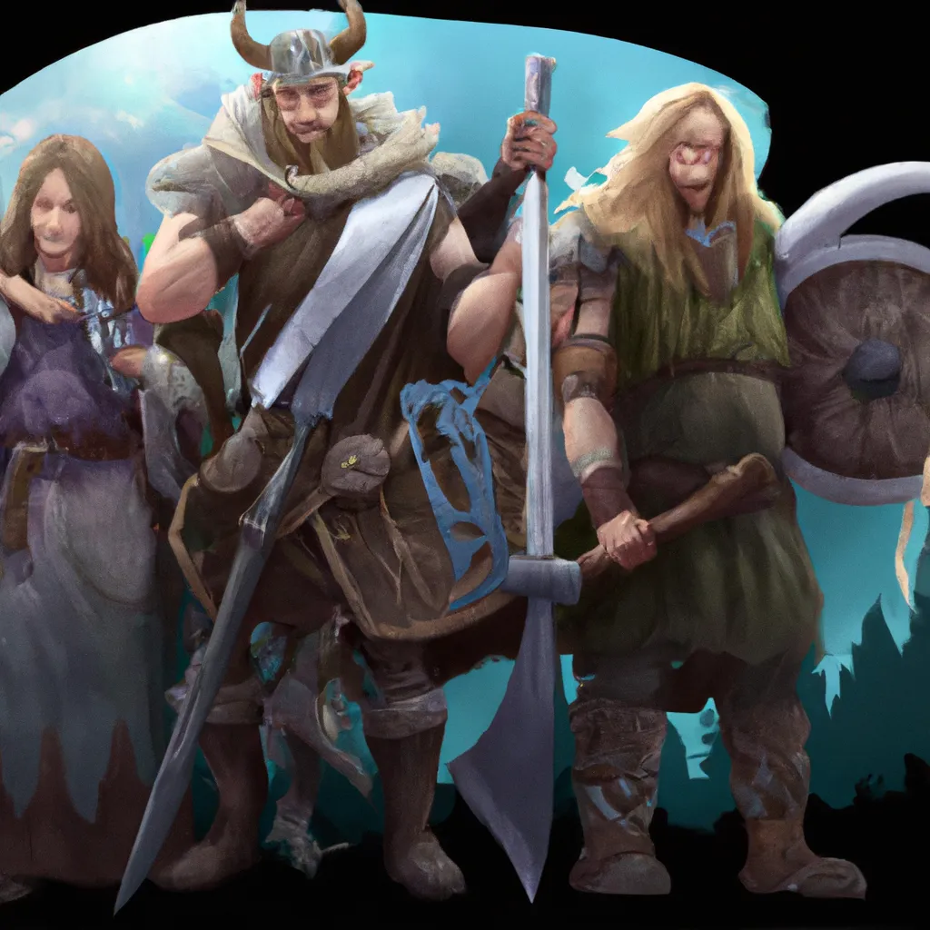 Ilustracao wicca vikings