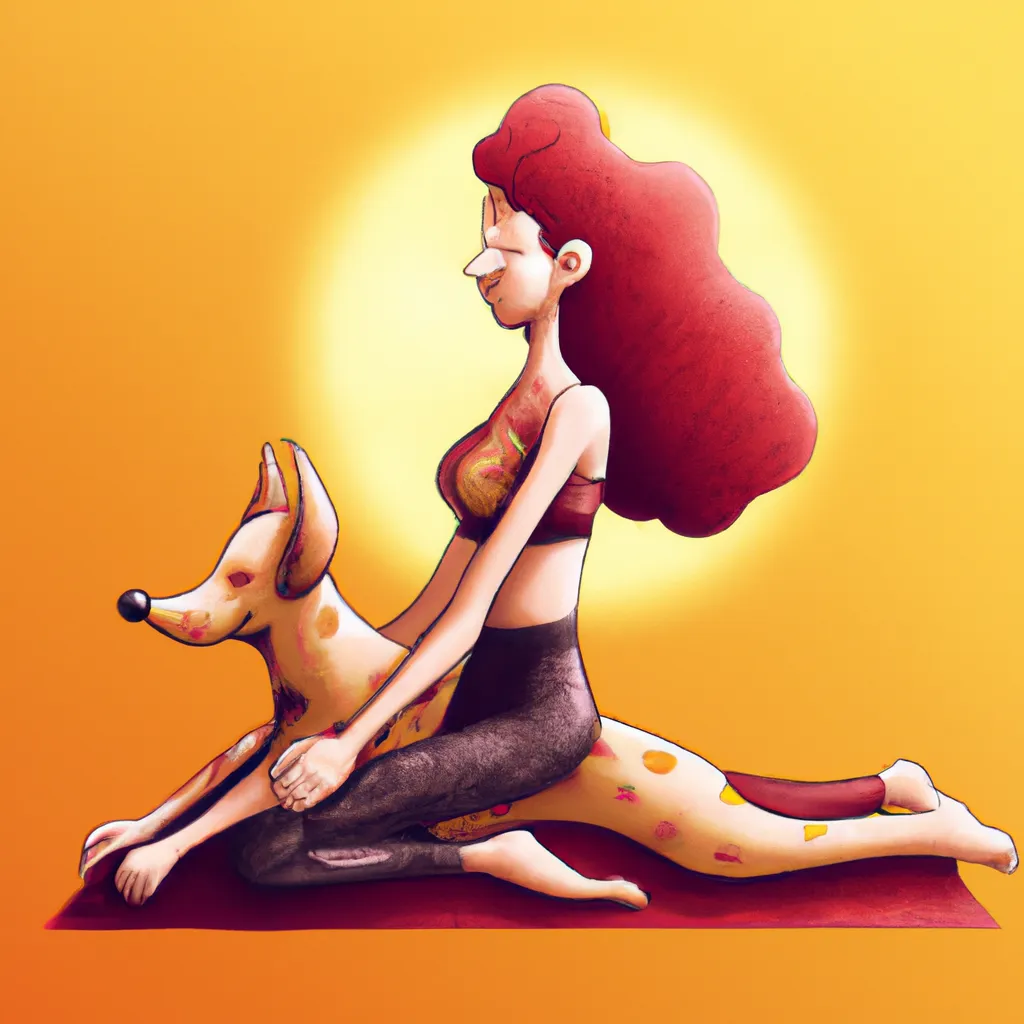 Ilustracao yoga ajuda a emagrecer