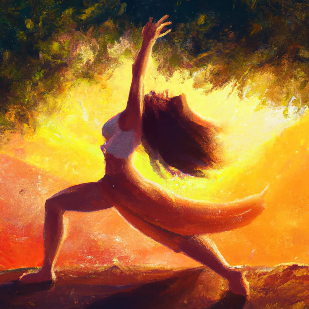 Ilustracao yoga dance