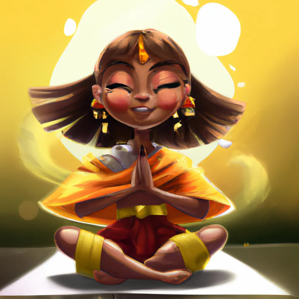 Ilustracao yoga do riso