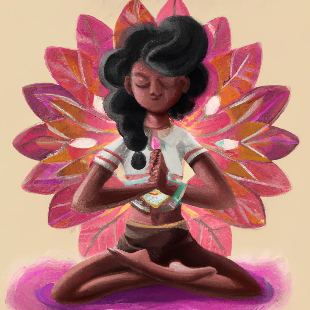 Ilustracao yoga flor da vida
