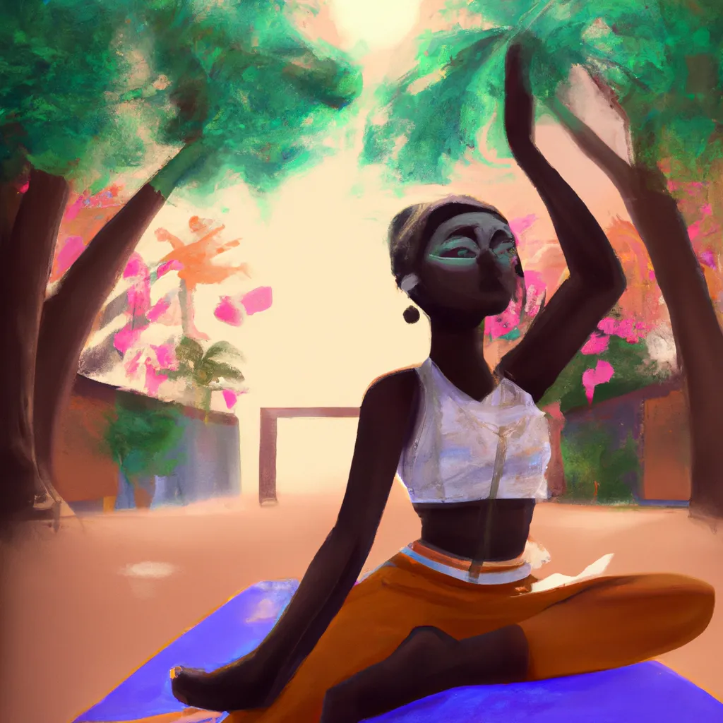 Ilustracao yoga jardim america