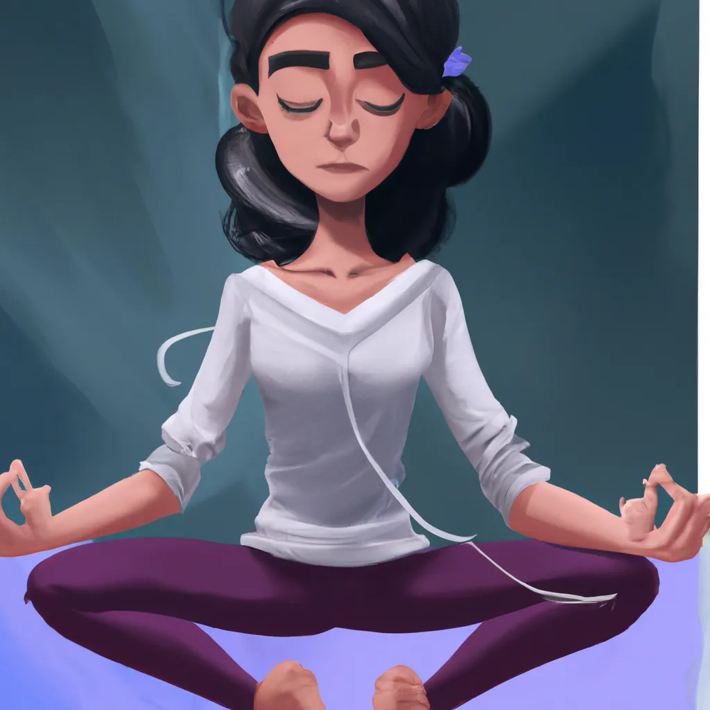 Ilustracao yoga para ansiedade