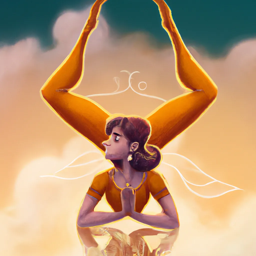 Ilustracao yoga voadora