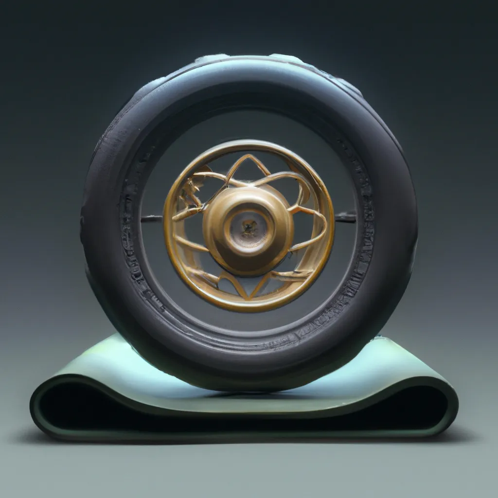 Ilustracao yoga wheel