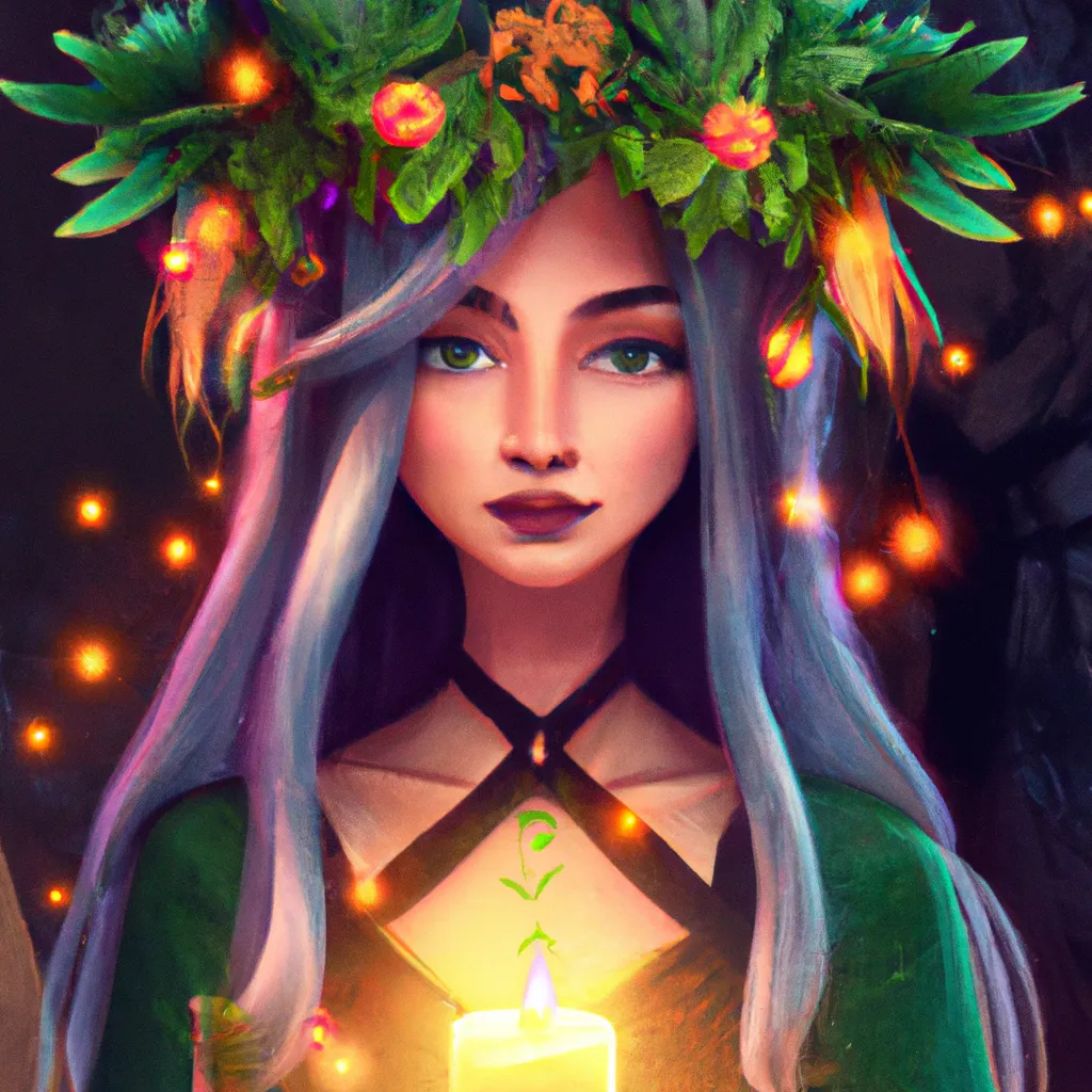 Ilustracao yule in wicca