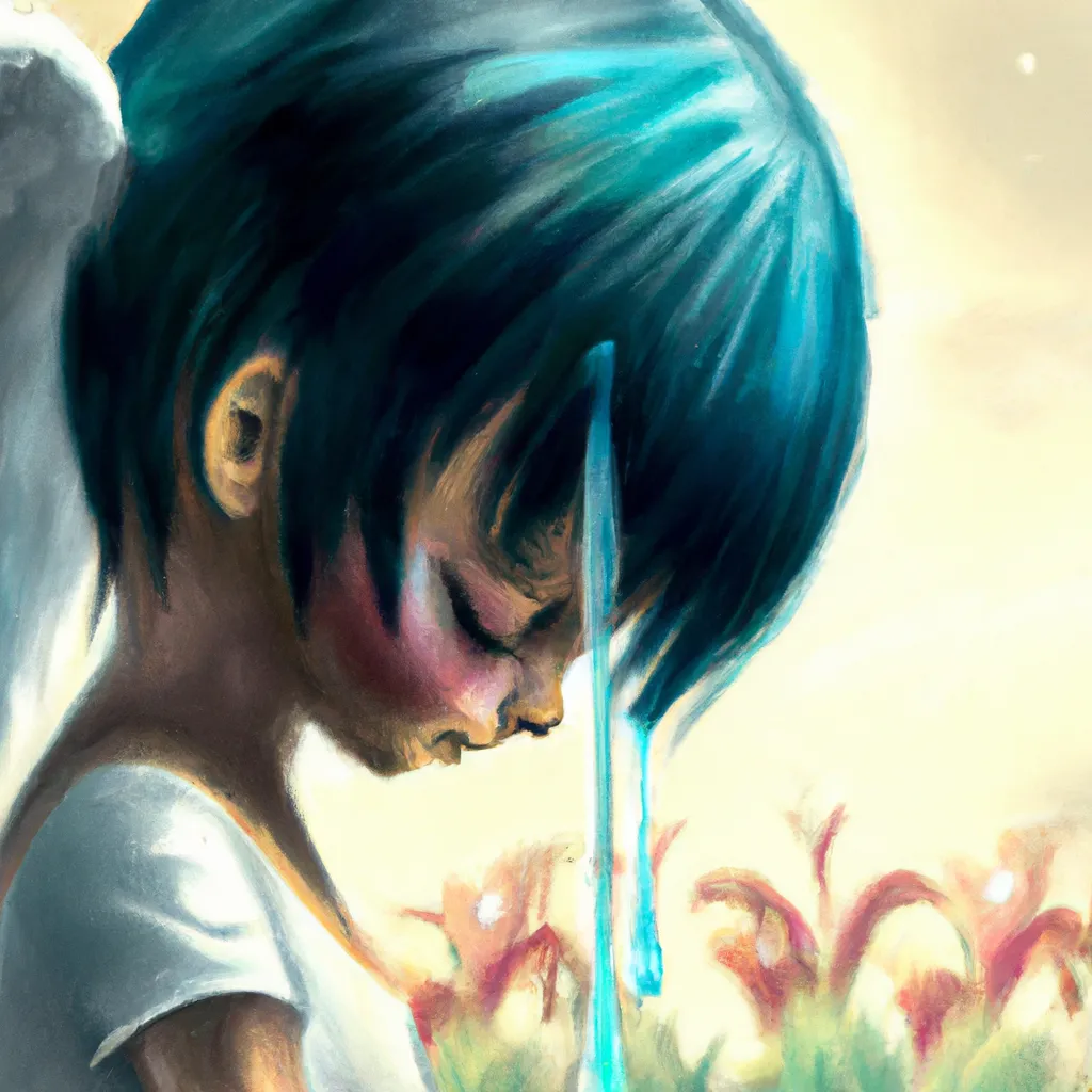 Imagem anjo chorando