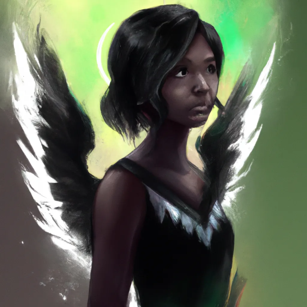 Imagem anjo preto fantasia