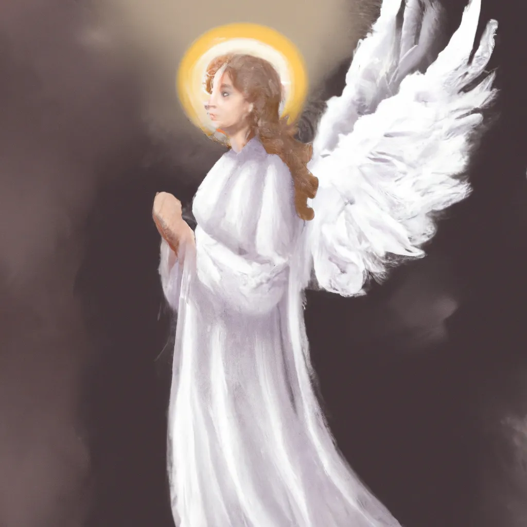 Imagem anjo que anunciou o nascimento de jesus