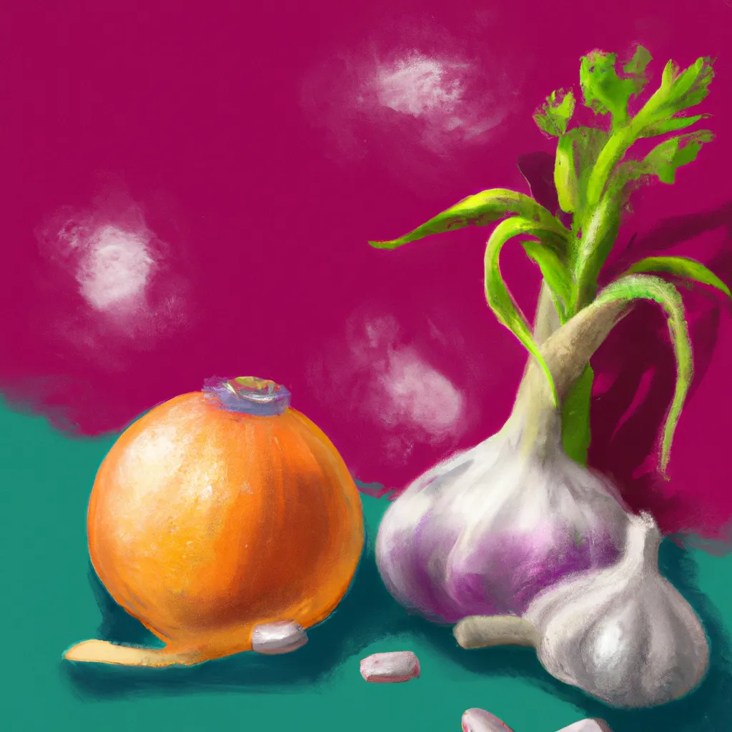Imagem ayurveda cebola e alho