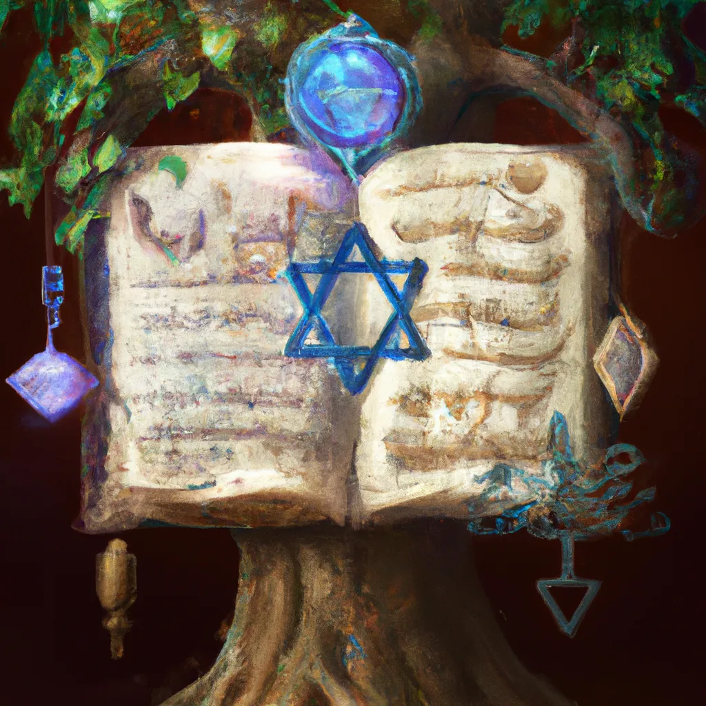 Imagem cabala judaica livro