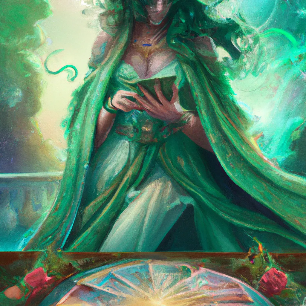 Imagem cartomancia divitarot verde